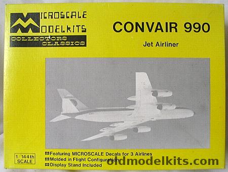 Microscale 1/144 Convair 990 - Alaska / Swissair / Northeast Decals, MS4-6 plastic model kit